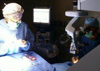 Eye Surgeon at work