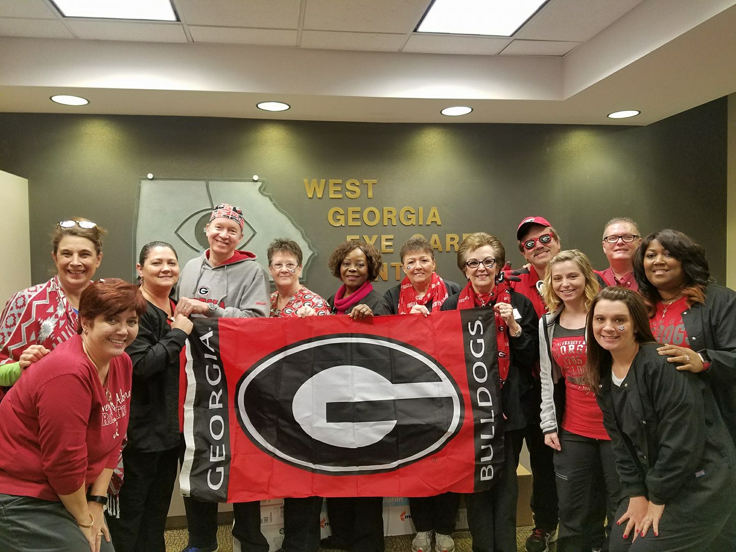 Georgia Bulldogs Championship Team at West Georgia Eye Care Center