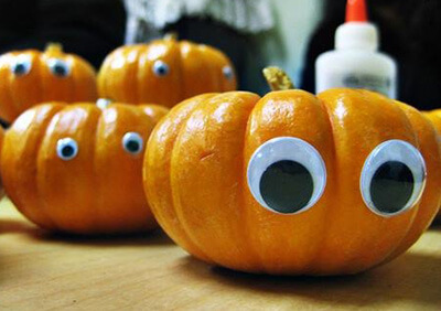 Pumpkin with eyes